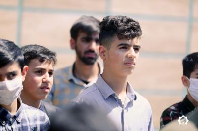 تصاویر حضور نوجوانان عاشورایی در اجتماع سلام فرمانده